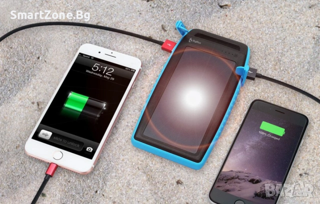 Водоустойчиво преносимо соларно зарядно BigBlue SL-CP001A 10000mAh, снимка 3 - Друга електроника - 53063988