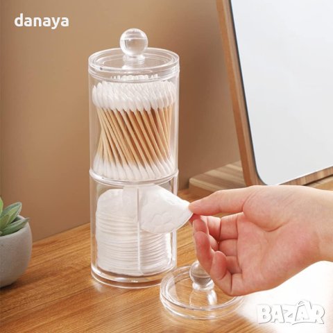 3801 Комплект поставки органайзер за памучни тампони и клечки за уши