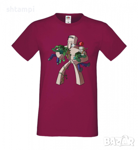 Мъжка тениска Iron Golem,Minecraft,Игра,Забавление,подарък,Изненада,Рожден Ден., снимка 5 - Тениски - 36494941