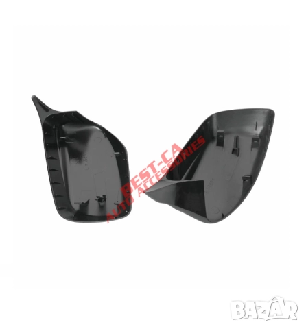 Капаци за огледала със щипки черен пиано лак Batman Style подходящи за BMW E60 E61 pre-facelift, снимка 5 - Аксесоари и консумативи - 52687797