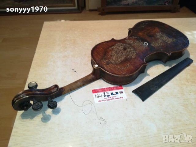 ПОРЪЧАНА-АНТИКА-старинна цигулка от англия 2509211635, снимка 4 - Антикварни и старинни предмети - 34250393