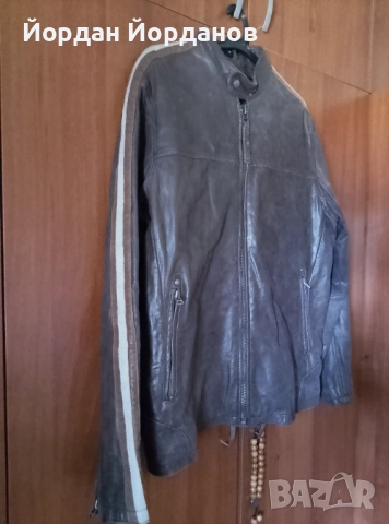 Кожено яке, снимка 8 - Якета - 43117116
