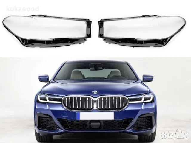 Стъкла за фарове на BMW 5 G30 Facelift, снимка 5 - Части - 47543558
