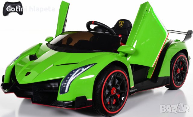 Акумулаторен КОЛА Lamborghini VENENO 4X4 12V батерия, снимка 16 - Детски велосипеди, триколки и коли - 42535429