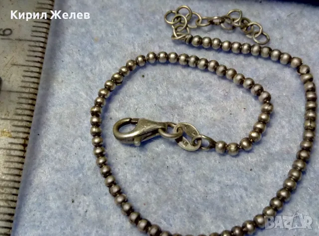ФИНА СРЕБЪРНА ГРИВНА ПОДХОДЯЩА и За ТЪНЪК ГЛЕЗЕН СРЕБРО 925 ВИНТИДЖ СТИЛ 47505, снимка 4 - Гривни - 49600817
