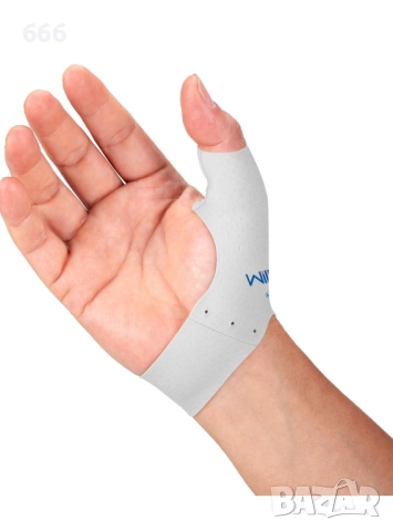 Къса версия на еластичен компресионен ръкав за палец и китка - 2 броя