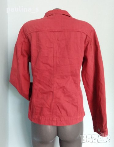 Два броя / Червено Дънково яке / Уникален Деним "Brooklin" и " Take two" / червено дънково яке , снимка 6 - Якета - 40689875