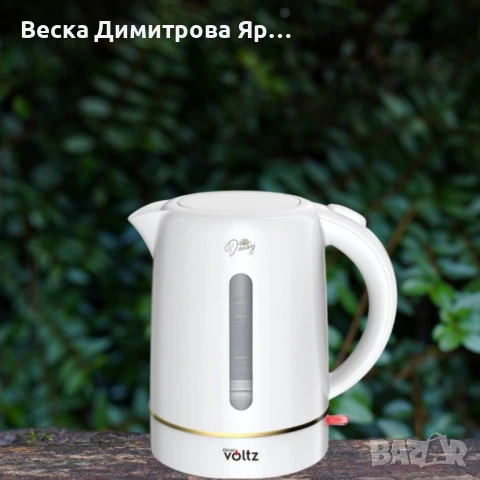 Електрическа кана Oliver Voltz Daisy, 2200W, капацитет 1,7 литра, снимка 3 - Кани - 51074122