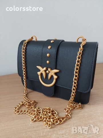 Черна чанта Pinko -VL457s, снимка 3 - Чанти - 45697644