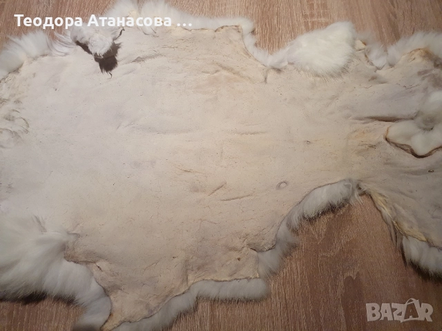 Обработена заешка кожа , снимка 2 - Декорация за дома - 52188875