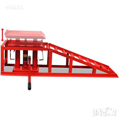 vidaXL Рампи за ремонт на коли, 2 бр, червени, стомана, снимка 3 - Аксесоари и консумативи - 56146261