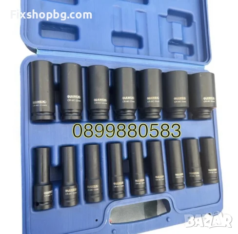 Комплект ударни вложки 16части 1/2-10-36мм Hawek, снимка 3 - Други инструменти - 51220949