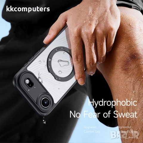 iPhone Air DUX DUCIS Aimo Series Калъф с Вградена Стойка и MagSafe – черен, снимка 4 - Калъфи, кейсове - 52038849