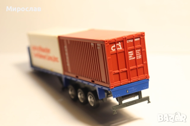ROSKOPF?? 1:87 H0 РЕМАРКЕ КОНТЕЙНЕР ВЛЕКАЧ МОДЕЛ КАМИОН, снимка 4 - Колекции - 52967239