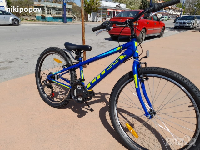 CROSS Велосипед 24" SPEEDSTER син, снимка 7 - Велосипеди - 53848883
