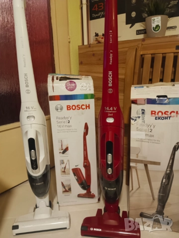 КАТО НОВИ. - Мощни Безкабелни прахосмукачки BOSCH- 2 in 1 ,Li-ion 40мин., снимка 8 - Прахосмукачки - 52204007