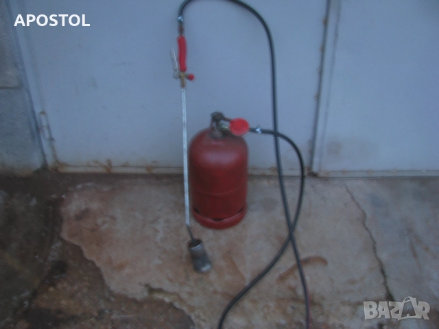 Газова бутилка с горелка , снимка 2 - Газови котлони - 52631333