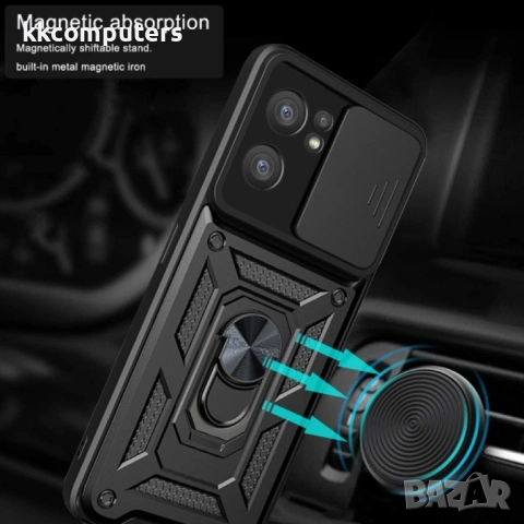 OPPO Reno7 5G Global / Find X5 Lite Удароустойчив Ring Holder Калъф и Протектор, снимка 5 - Калъфи, кейсове - 53032849