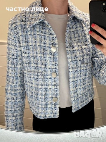 Дамско синьо яке букле Kappahl