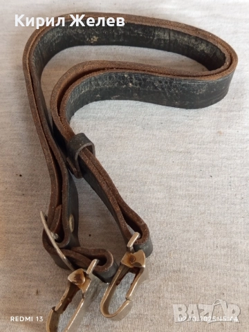 Винтидж естествена кожа ремък за оръжие рядък за КОЛЕКЦИОНЕРИ 51117