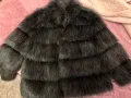 Дамско палто от изкуствен косъм, снимка 5