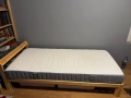 Единично легло с матрак от IKEA – сглобено, неизползвано, снимка 2