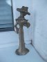 Фигура стара метална на градска жена от хайлайфа - 322 гр., снимка 11