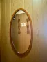 Огледало елипса с дървена рамка , снимка 1