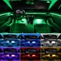 Система за LED амбиентно осветление за автомобили с RGB 64 цвята, 6в1, снимка 6