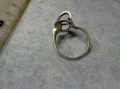 СТАР АР НУВО СТИЛ СРЕБЪРЕН ПРЪСТЕН СРЕБРО 925 с МЯСТО За ВГРАЖДАНЕ на СКЪП КАМЪК КАБОШОН 49716, снимка 4
