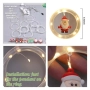 Светещи LED рингове с коледни фигурки, тип завеса 3м, снимка 6