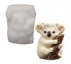 3D Коала на клон силиконов молд форма фондан шоколад гипс смола глина свещ декор, снимка 1