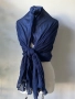 Тъмносин шал/ различни видове, с етикет, снимка 2
