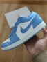 Nike Air Jordan 1 Low UNC Blue Сини Бели Обувки Маратонки Размер 40 Нови Оригинални Обувки Найк, снимка 4