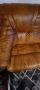Двойка диванче естест.кожа, снимка 1 - Дивани и мека мебел - 44667514