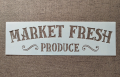 Шаблон стенсил Market fresh produce S092 скрапбук декупаж, снимка 1 - Други - 44804022