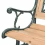vidaXL Градинска пейка, 122 cм, дърво, снимка 3