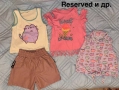 Reserved, Pusheen лот тениски/ потници за момиче с подарък кожени панталонки 10 г, снимка 1