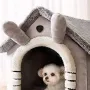 4330 Меко котешко легло, зимна малка къщичка за кучета, снимка 4