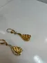 Златни обеци с циркони , снимка 4