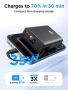 Външна батерия Aioneus 35W, преносимо зарядно устройство с вграден USB-C кабел, PD&QC, снимка 2