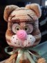 Котенце Мурзилка, Плетена играчка, Ръчно изработена, Перфектен подарък, снимка 10