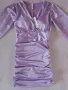 Нова лилава рокля С,М, снимка 2
