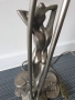 Стара Арт Деко немска настолна лампа с фигура на гола жена/бял бронз/еротика/50см-3кг, снимка 8