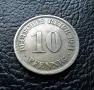 Стара монета 10 пфенига 1911 г. буква J -Германия- топ цена !, снимка 2