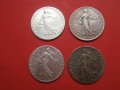 Сребърни монети 50 сантима 1900, 1904, 1913 и 1918, снимка 5