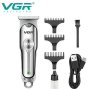 Maшинка за подстригване VGR V-071, 3 приставки, 5W, метален корпус, USB зареждане, снимка 1