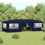 vidaXL Професионална парти шатра със стени 4x9 м синя 90 г/м², снимка 2