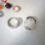 Обеци с платинено покритие 211253, снимка 3