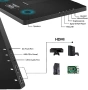 Pisichen 10.1" FHD 1920x1200 IPS HDMI USB-C, снимка 5